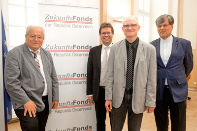 Prof. Martin F. Polaschek, Dr. Winfried R. Garscha, Mag. Siegfried Sanwald